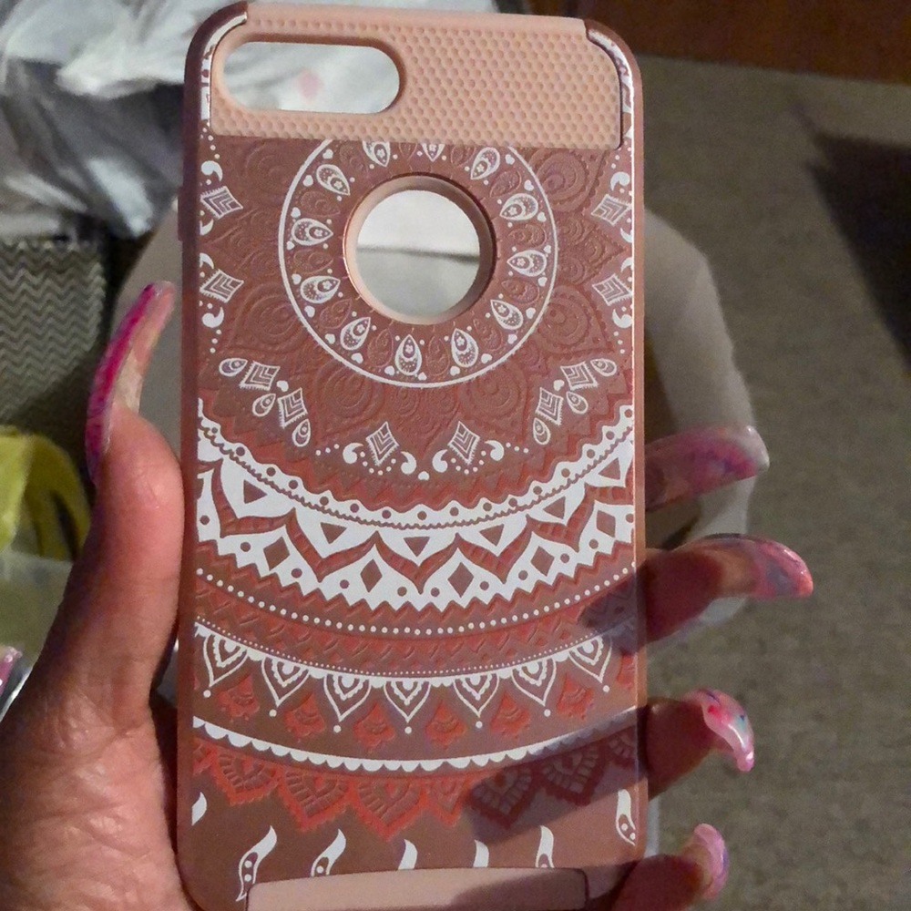 iPhone 7/8 Plus dual layer tribal print case